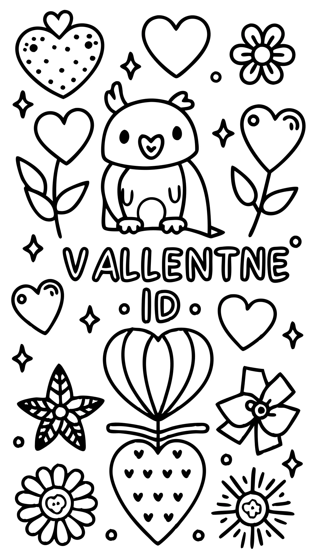 free valentines printables coloring pages